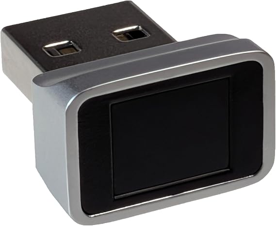 FeinTech FPS00201 - Sensor de Huellas Dactilares USB para Lector de Huellas Digitales Windows Hello, Color Plateado