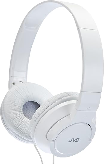 JVC HA-S180-W-E - Auriculares de Diadema Cerrados con Cable de 1,2m, Blanco