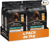 Purina Pro Plan Small Balance Pienso para Perro pequeño, Mini, Adulto con Pollo, 4 bolsas de 3kg