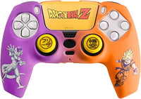 FRTEC - Dragon Ball Custom Kit Licencia Oficial, Carcasa Rígida + Grips + Sticker Touchpad para DualSense, PS5