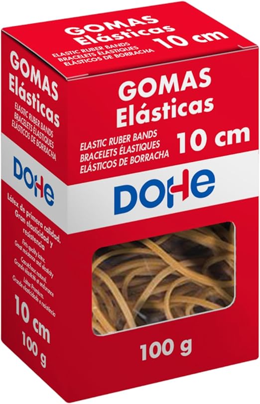 DOHE 16368 - Caja gomas elásticas, 1.5 mm x 10 cm