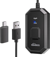 Wotbcg Mouse Jiggler, 2 en 1 Mouse Clicker & Mouse Mover Mouse Mover No Detectable USB Ratón Jiggler con adaptador USB C para ordenadores, portátiles, PC, movimientos simulados del ratón Plug & Play