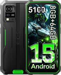 Blackview BV4800 SE (NFC) Téléphone Portable Incassable, 12Go+64Go/TF 1To Octa-Core, Android 15, 6.56
