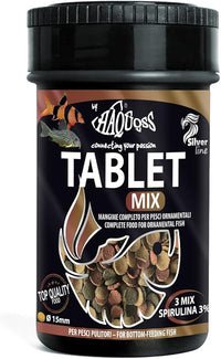 Haquoss Tablet Mix Mangime in Pastiglie affondanti per Pesci Pulitori da Fondo e Vetro, 100 ml/36 gr