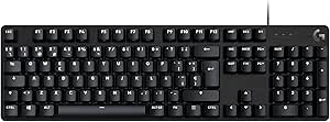 Logitech G G413 SE Full-Size Teclado Mecánico para Gaming -Retroiluminado con Interruptores Mecánicos Táctiles, Anti-Ghosting, Compatible Windows, macOS, Disposición QWERTY Español - Negro