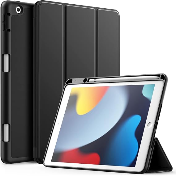 JETech Funda para iPad 9.ª/8.ª/7.ª Gen 10,2", Negro