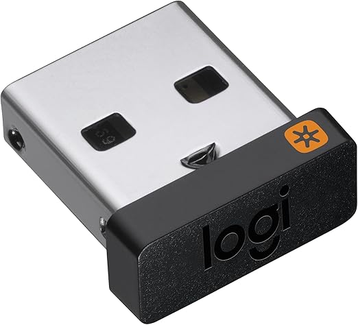 Logitech USB Unifying Receptor, tecnología inalámbrica de 2,4 GHz, conector USB compatible con todos los dispositivos Unifying de Logitech, como ratones y teclados inalámbricos, PC/Mac - Negro