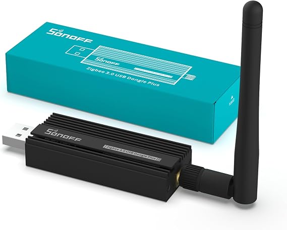 SONOFF Universal Zigbee 3.0 USB Dongle Plus Gateway con Antena para Home Assistant, IoBroker etc