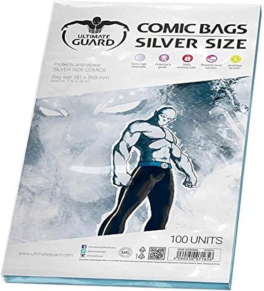 Ultimate Guard Comic Bags Silver Size (100)