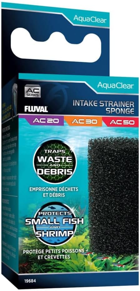 Esponja Tubo de Entrada para filtros Mochila para Acuario Fluval AquaClear AC20/AC30/AC50