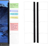 2 tableros de notas para monitor de oficina, accesorios de escritorio, soporte para notas adhesivas para ordenador, tablón de noticias, material de oficina para hombre y mujer