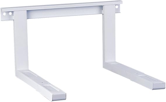 PureMounts MWH-03 Universal-/Mikrowellenhalterung für Wandmontage Längenverstellbare Ausleger (385-535mm), Auslegerbreite: 43cm, Traglast: max. 35,0kg, weiß