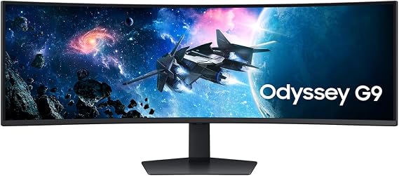 Samsung 49" Monitor Gaming Odyssey G9 Dual QHD, 5120x1440, 32:9, 2500:1, 1000R, 240 Hz, 1 ms, 360 CD/m², HDMI, FreeSync Premium Pro, Display HDR 1000, LS49CG954EUXEN
