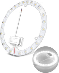 DoRight 24W Módulo de Anillo LED, con Soporte Magnético Blanco Frío 6000K, Juego de Conversión para Lámparas de Techo y Lámparas de Pared, Repuesto de Lámpara Fluorescente Circular