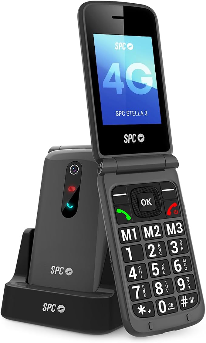 SPC WF100 - Teléfono Fijo con SIM, 4G, Android, Pantalla 3,5" y WiFi