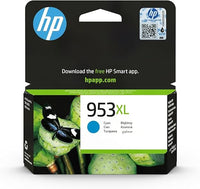 HP.F6U16AE 953XL Cartucho de Tinta Original de alto rendimiento, 1 unidad, cian