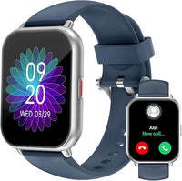 RUIMEN Smartwatch con Llamadas,Reloj Inteligente Haga Reciba Llamada y Asistente Voz,Smartwatch Mujer Hombre con Podómetro Oxígeno Sanguine Impermeable IP68 100+ Deportes Modos