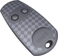 CAME Telecomando TOP-432EE bicanale nero multiutenza codice fisso con autoapprendimento, 433,92 MHz, batteria CR2032 inclusa, compatibile solo con modelli CAME, pratico e sicuro per controllo accessi