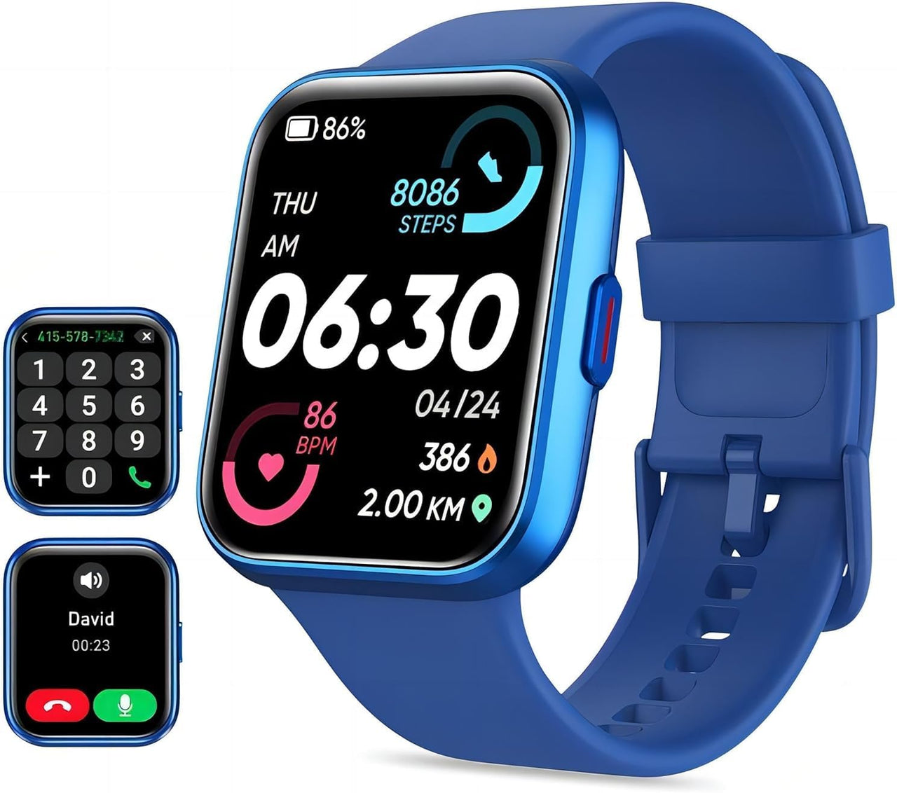Tensky Reloj Inteligente Mujer con Llamadas y Voz de Alexa, Whatsapp Notificaciones, 1.85" Smartwatch Mujer con SpO2/Pulsómetro/Monitor de Sueño, 110 Modos Deportes, 3ATM Regalo para iPhone Android