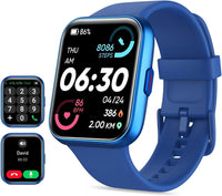 Tensky Reloj Inteligente Mujer con Llamadas y Voz de Alexa, Whatsapp Notificaciones, 1.85