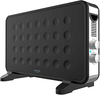 Cecotec Radiador Eléctrico Bajo Consumo Ready Warm 6550 Turbo Design. 2000 W, Termostato regulable, 4 Modos, Soporte de pie, Protección sobrecalentamiento, 20m2