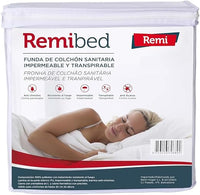Remibed | Funda de colchón Anti chinches | Cama 135 (135 x 190/200) | Oeko-Tex 100 | Cremallera compacta | Doble faldón de Seguridad | Membrana Smartex | Cubrecolchón
