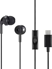 Amazon Basics Alámbrico Auriculares intraurales USB-C con cable y micrófono, Talla única, negro