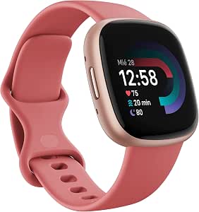 Google Fitbit Versa 4 Smartwatch Fitness tracker enthält eine 3 monatige Google Health Premium Mitgliedschaft, 6 Tage Akkulaufzeit, 40+ Trainingsmodi – Fitnessuhr kompatibel mit Android / iOS