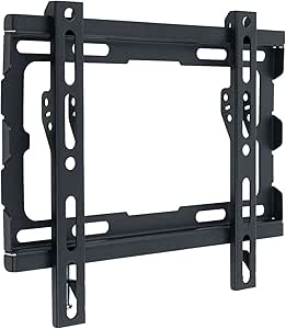 TOOQ LP1043F-B - Soporte de Pared para Monitor/TV/LED de 23" a 43", Distancia a la Pared 20 mm, Color Negro
