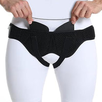 belltop Braguero hernia inguinal hombre (lado izquierdo y derecho). Faja hernia inguinal hombre. Suspensorio testicular: ajuste perfecto y cómodo. Fajas para hernia - alivia el dolor (L)