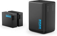 GoPro Cargador de Batería Dual + 2 Baterías Recargables Enduro (HERO13 Negro) - Accesorio Oficial