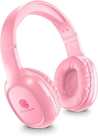 Music Sound | Headband Bluetooth Basic | Audífonos Auriculares Stereo Supraaurales Bluetooth Expandibles con Control Remoto - Batería 14 Horas - Standby 120 Horas - Recarga 2 Horas - Rosa