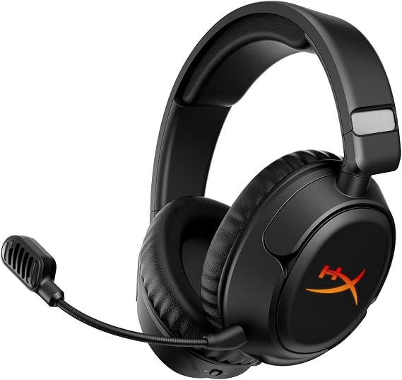 HyperX Cloud Flight 2 – Auricular Gaming inalámbrico, Luces RGB Personalizables, batería 100 Horas, Dual Inalámbrico 2.4GHz y Bluetooth, Instant Pair, PC/PS/Switch/Móvil, Negro