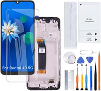 H&LYCYJ Pantalla de pantalla para Xiaomi Redmi 10 5G 22041219G 22041219NY LCD pantalla reemplazo kit de montaje con marco