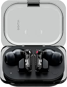 Nothing Ear (a) Auriculares inalambricos Bluetooth con Integración de ChatGPT, Cancelación de Ruido Activa, Algoritmo de Mejora de Graves y hasta 42,5 Horas de reproducción - Negro