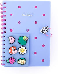 Mr. Wonderful - Set de libreta A5 con charms - Azul