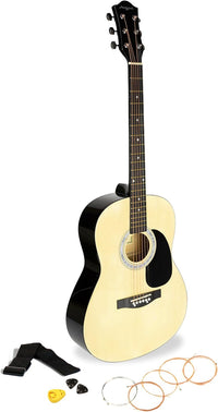 Guitarra acústica Martin Smith de tamaño completo con correa, cuerdas de repuesto y lecciones