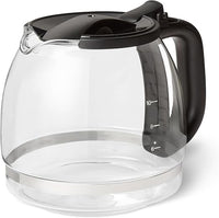 Amazon Basics Jarra de Cristal de Repuesto con Tapa Cafetera, 1,25L/10 Tazas de Capacidad