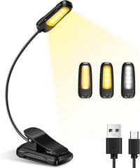 Diboniur Luz Lectura, Lampara Libro Lectura USB Recargable, Luz para leer