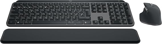 Logitech MX Keys S Combo - Teclado y Ratón Inalámbricos con Apoyo