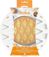 Decora 0215802 Rejilla Cortapastas para Pastiera, Hecha de Plástico, Ideal para Crear la Decoración de la Pastiera, Diámetro Ø 30 cm. Diseño patentado.