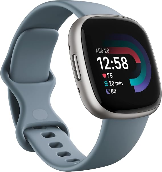 Google Fitbit Versa 4 Smartwatch Fitness tracker enthält eine 3 monatige Google Health Premium Mitgliedschaft, 6 Tage Akkulaufzeit, 40+ Trainingsmodi – Fitnessuhr kompatibel mit Android / iOS
