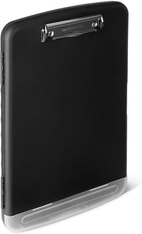 Amazon Basics Porte-bloc con rangement, porte-bloc de grande capacité para soins infirmiers, con porte-stylo, 1 pièce, 36.5 x 25 x 3.8 cm, A4, Negro