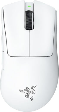 Razer DeathAdder V3 Pro - Ratón Ligero Inalámbrico Ergonómico para Deportes Electrónicos (64 Gramos, Sensor Óptico Focus Pro 30K, Interruptores de Ratón Gen-3, Hyperspeed Inalámbrico) Blanco