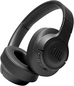 JBL Tune 760 BTNC Auriculares Over Ear inalámbricos con Bluetooth y cancelación de ruido activa, auriculares de diadema ligeros con batería de hasta 35 horas con BT NC y cable extraíble, color negro