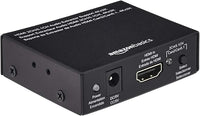 Amazon Basics Convertidor extractor 4K a 30Hz, HDMI a HDMI y audio (RCA estéreo o Spdif), negro