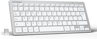 TECKNET Mini Teclado Inalámbrico 2.4G Ultra Delgado, Teclado Inalámbrico USB Ordenador Portátil para PC, Android Smart TV, Laptops (Español,con la Ñ)