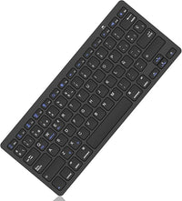 WAVATA Teclado Bluetooth para iOS/iPad/iPhone/Android/Samsung/Huawei/Windows y Cualquier Dispositivo, Inalámbrico Portátil - Negro