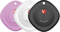 Verbatim My Finder - Juego de 3 rastreadores Bluetooth para Mochila, Maleta, Cartera, Llaves, etc. Compatible con Apple ¿Dónde está? » con batería reemplazable