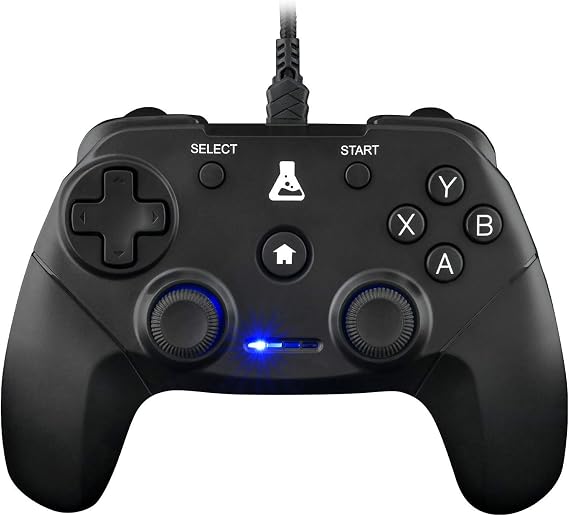 The G-Lab K-Pad Thorium Mando Gaming PC & PS3 con USB - Vibración Incorporada - Joystick para PC con Windows 10-11, PS3, Android (USB)